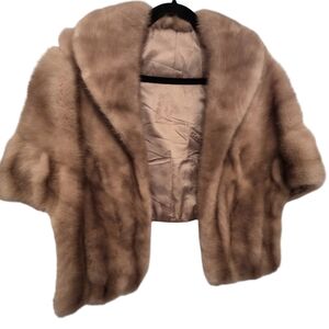 Vintage Honey-Blonde Mink Fur Stole
